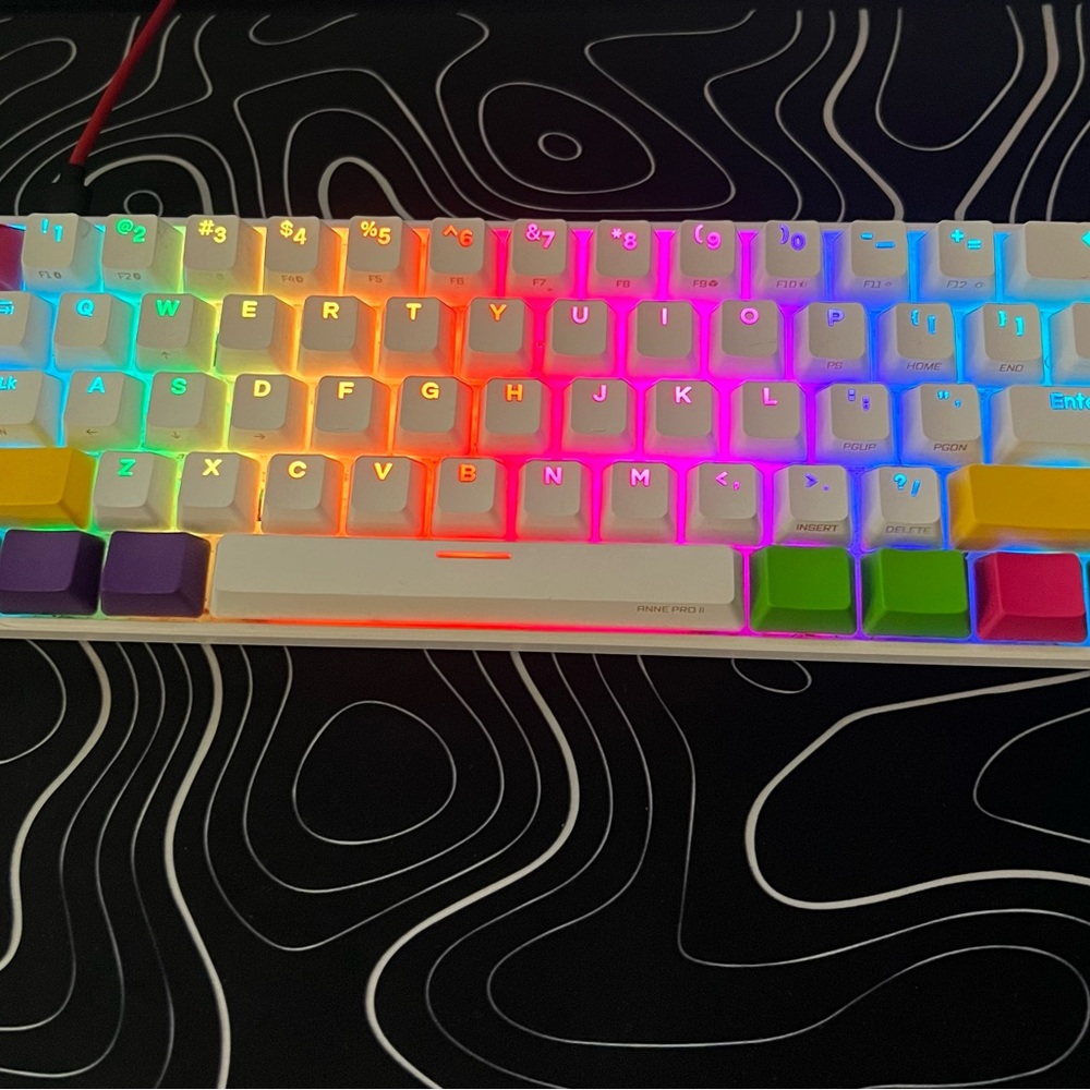 (Anne pro 2) 60% (White gaming keyboard) wired